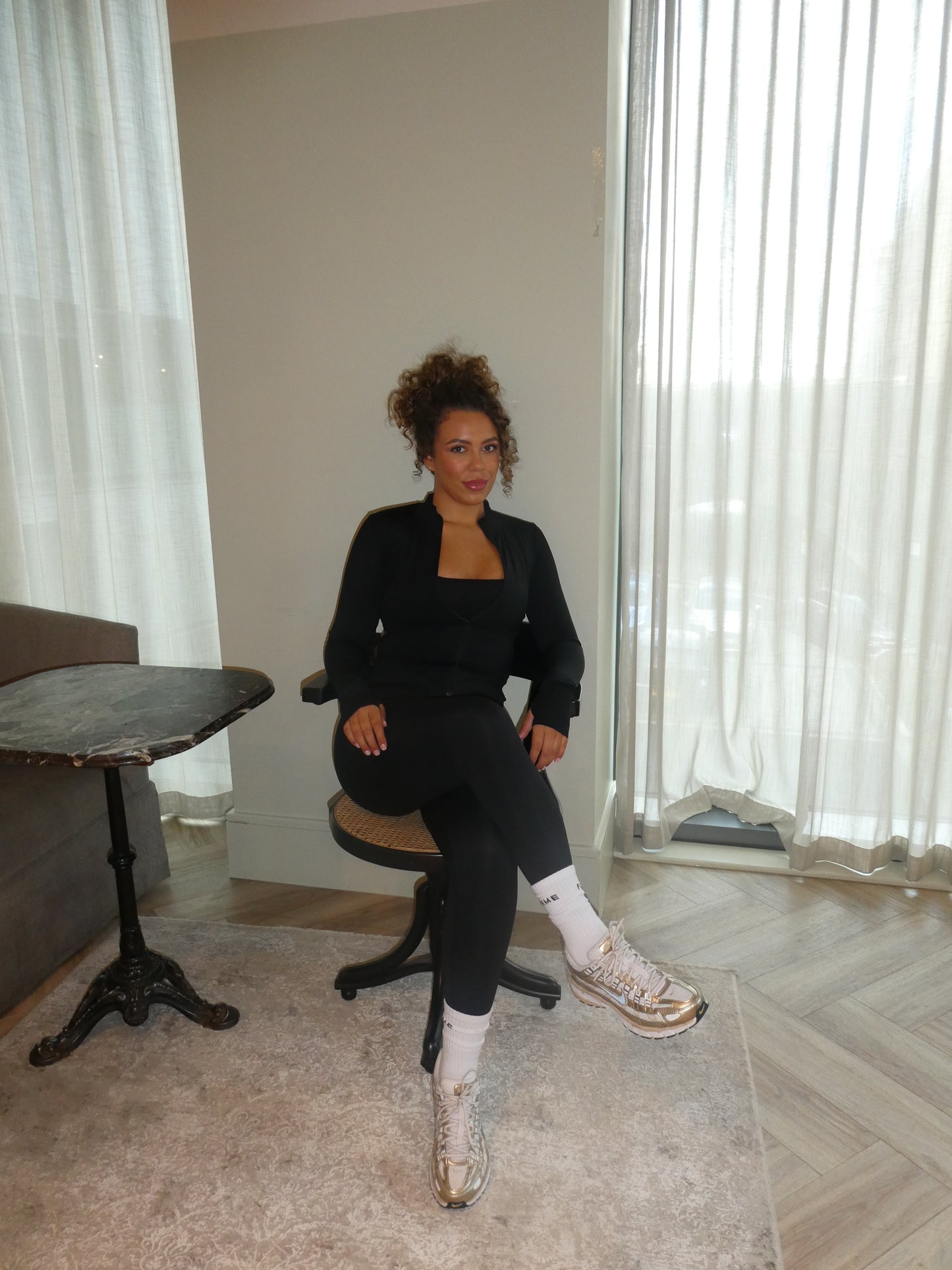 Forme Essential Black Zip Up Jacket