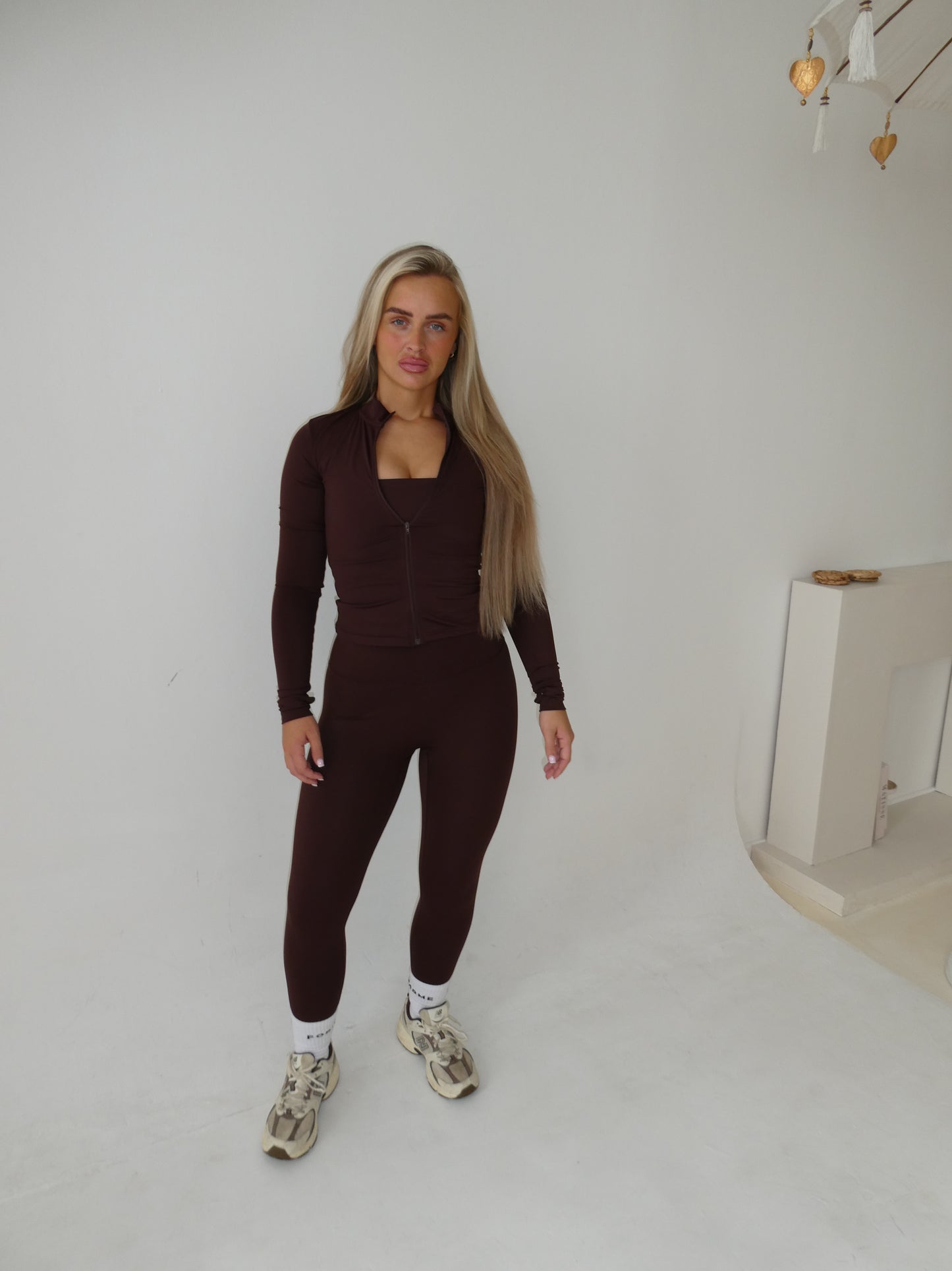 Forme Essential Chocolate Zip Up Jacket