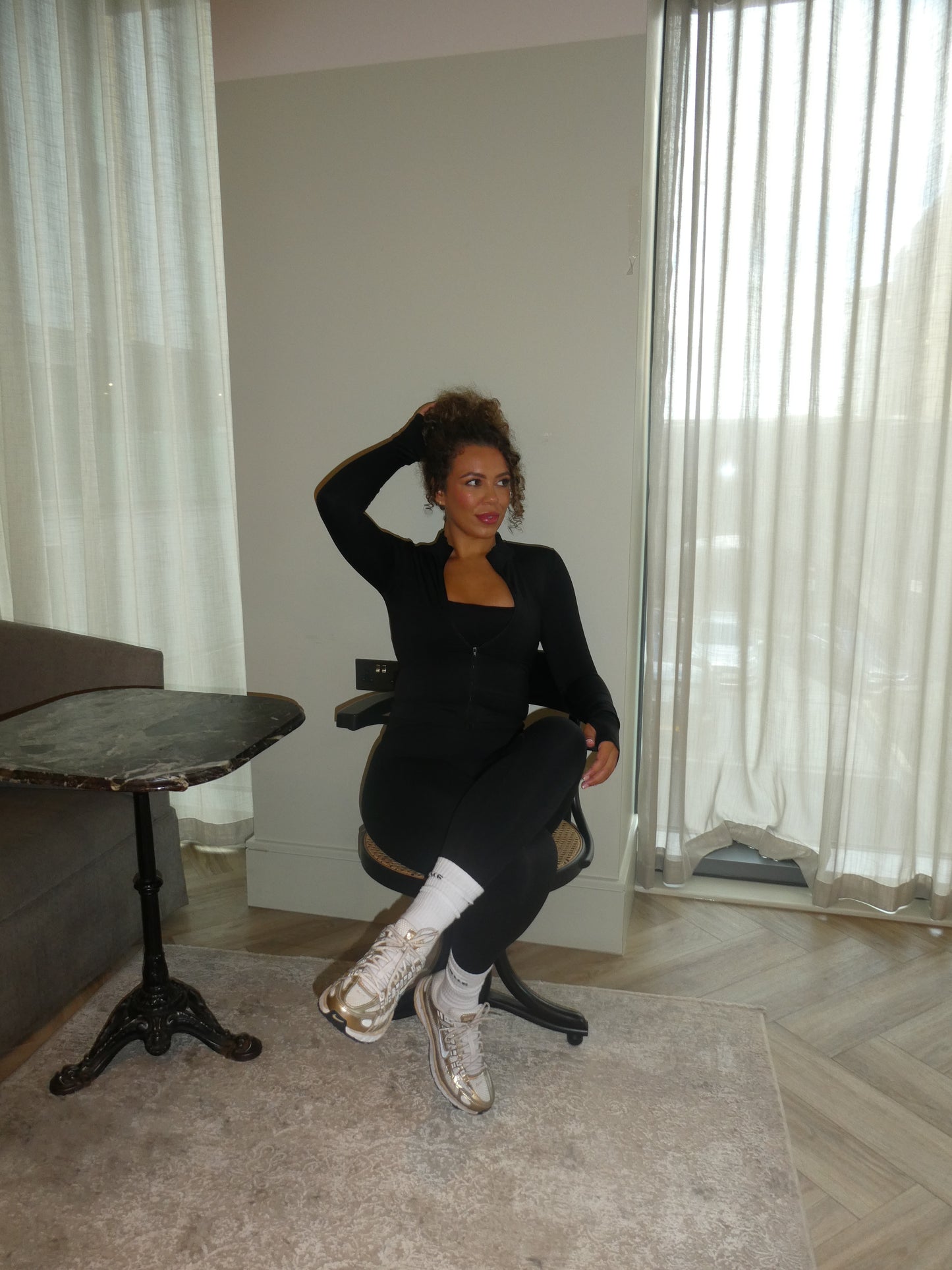 Forme Black Zip Up Jacket
