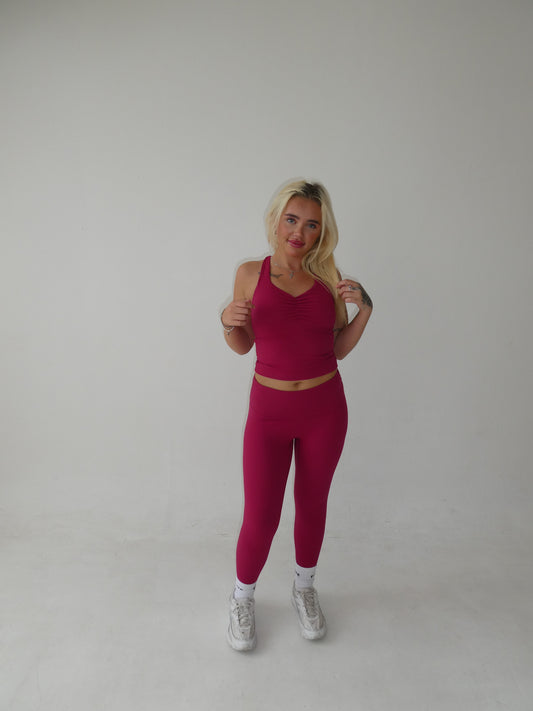 Forme Raspberry Strappy Racer Back