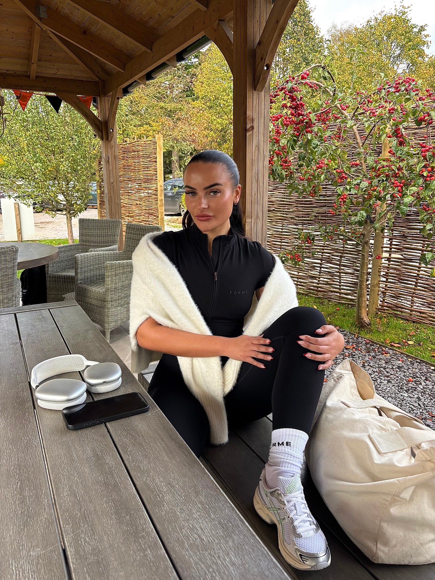 Forme Essential Zip Jumpsuit – Black