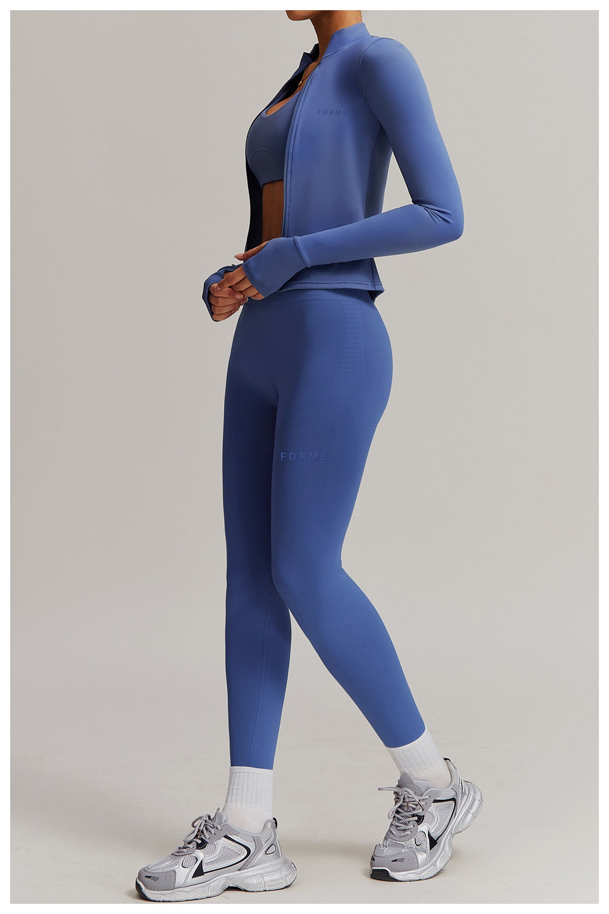 Forme Essential Blueberry Zip Up Jacket