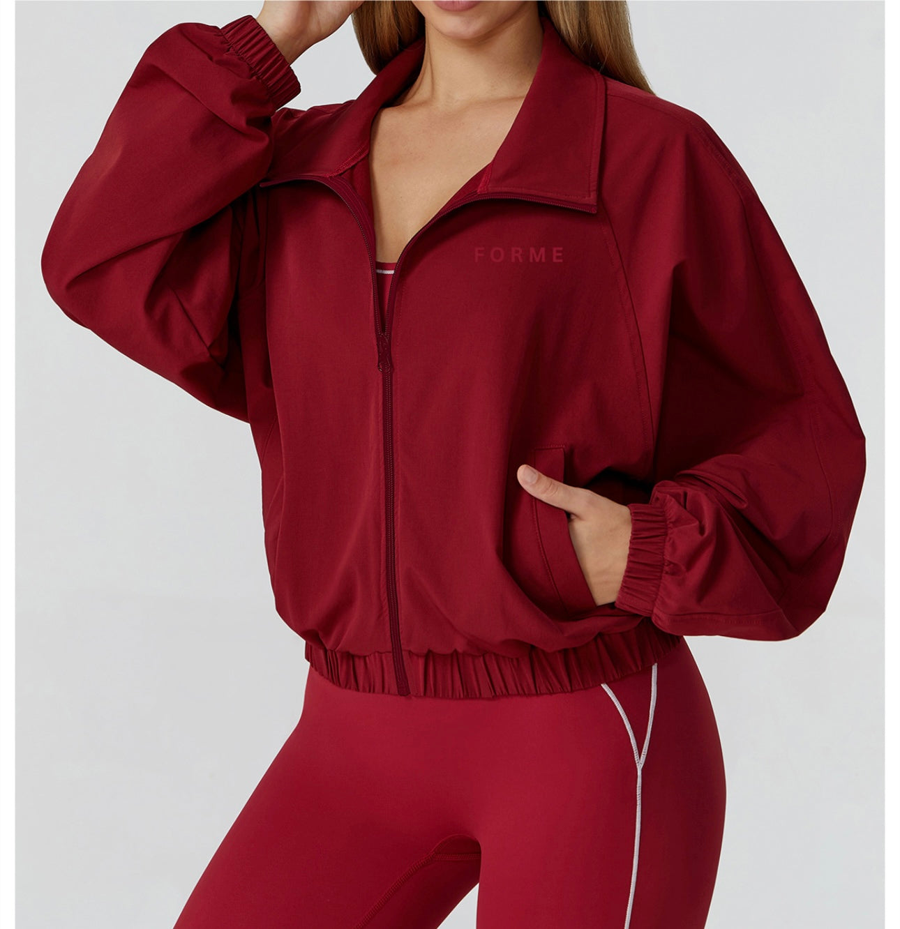The Off-Duty Jacket Cherry